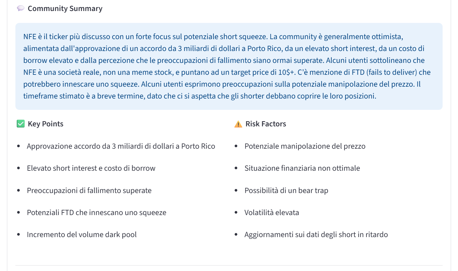 Ricerca Stock Più Discussi